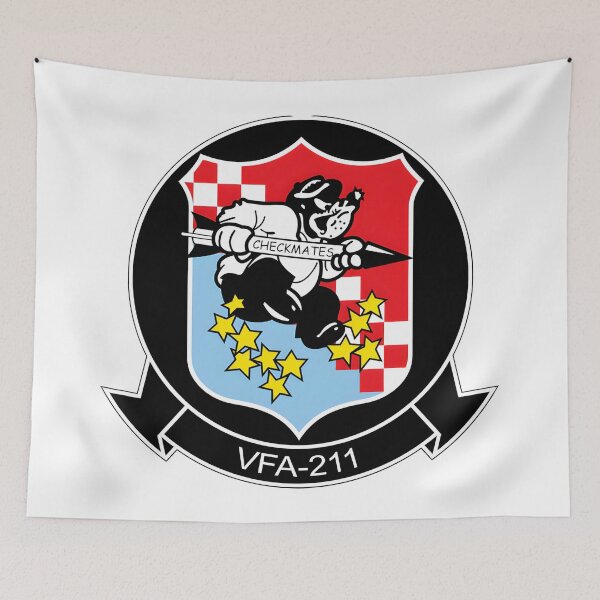 Item preview, VFA-211 Fighting Checkmates Strike Fighter Squadron Emblem designed and sold by CharlieDesings.