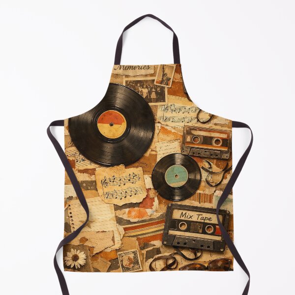 Item preview, Retro Music Scrapbook Collage designed and sold by NomadikStudio.