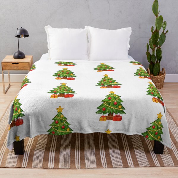 Item preview, Watercolor Christmas Tree Illustration Decor designed and sold by ShykShop.