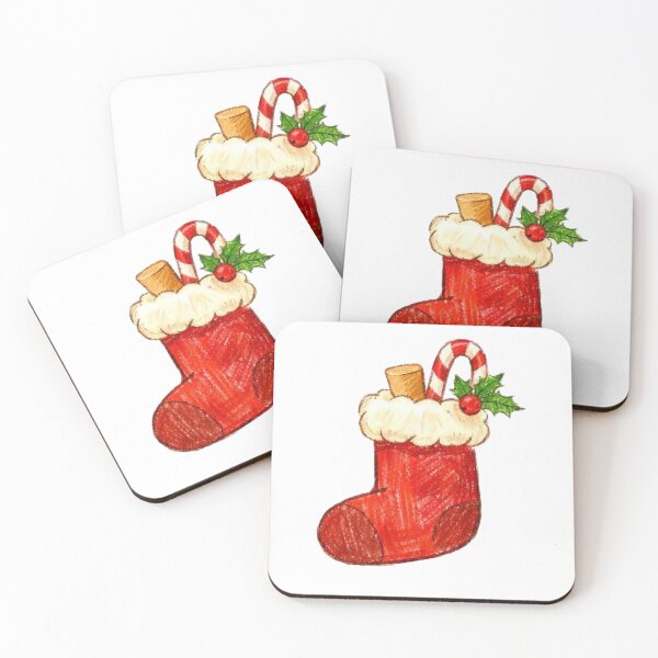 Item preview, Watercolor Santa Claus boots designed and sold by ShykShop.