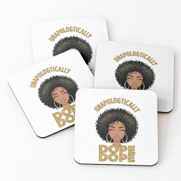 Item preview, Unapologetically Dope Black Woman Art – Empowerment Glitter Portrait designed and sold by Williams Anderson.