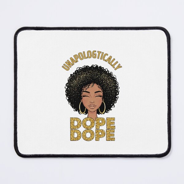 Item preview, Unapologetically Dope Black Woman Art – Empowerment Glitter Portrait designed and sold by Williams Anderson.