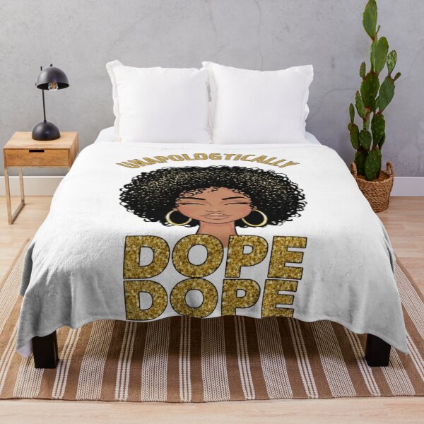 Item preview, Unapologetically Dope Black Woman Art – Empowerment Glitter Portrait designed and sold by Williams Anderson.