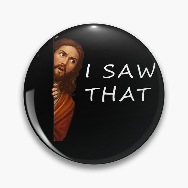 Item preview, Jesus Peeking Around the Corner – Funny Christian Meme T-Shirt designed and sold by Wicked.Teez.
