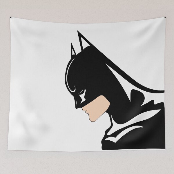Item preview, Dark Vigilante Minimal Silhouette – Shadow Hero Illustration Black and White designed and sold by StarDesigns5.