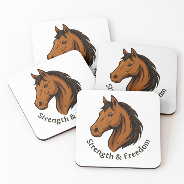 Item preview, Strength & Freedom – Majestic Horse Head Illustration designed and sold by luckyyouth.