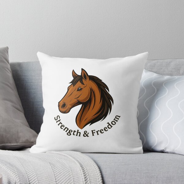Item preview, Strength & Freedom – Majestic Horse Head Illustration designed and sold by luckyyouth.