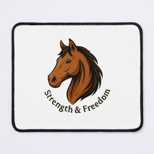 Item preview, Strength & Freedom – Majestic Horse Head Illustration designed and sold by luckyyouth.