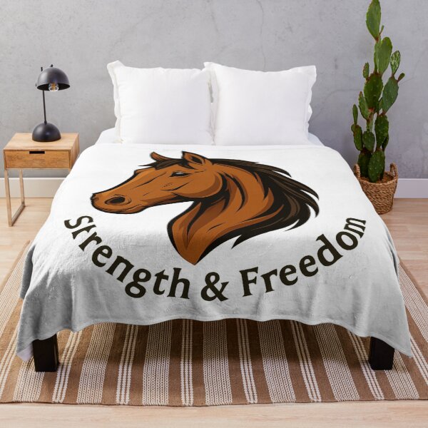 Item preview, Strength & Freedom – Majestic Horse Head Illustration designed and sold by luckyyouth.