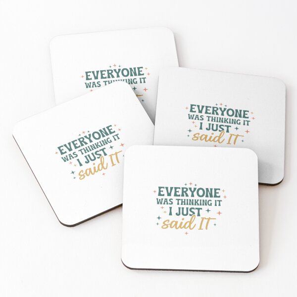 Item preview, Everyone Was Thinking It I Just Said It - Retro Groovy Quote designed and sold by HBDStudio.