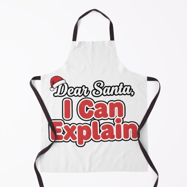 Item preview, Dear Santa, I Can Explain – Funny Holiday Quote designed and sold by NovaDoodle Art Studio.