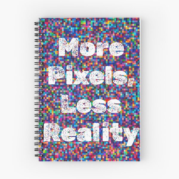 Item preview, More Pixels, Less Reality – Retro Pixel Art Typography | Abstract Digital Design designed and sold by GlobalBoom.
