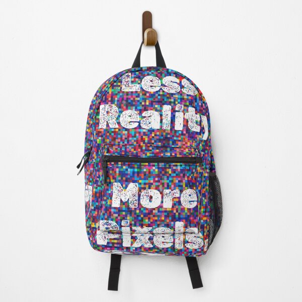 Item preview, More Pixels, Less Reality – Retro Pixel Art Typography | Abstract Digital Design designed and sold by GlobalBoom.