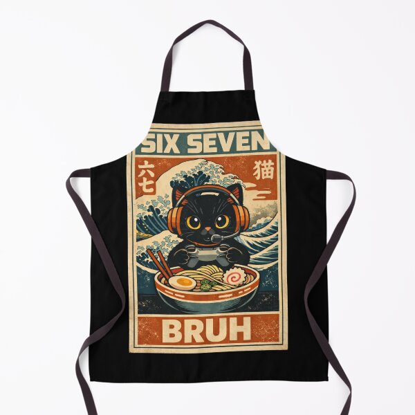 Item preview, Six Seven Bruh Vintage Cat video gamer meme designed and sold by IdealDo.
