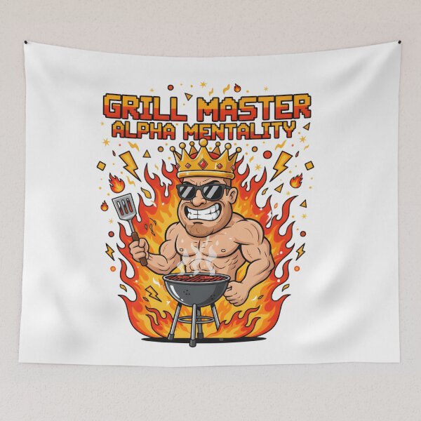 Item preview, Grill Master Alpha Mentality King designed and sold by AnnDesignStudio.