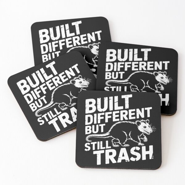Item preview, Built Different But Still Trash designed and sold by theartfulaspie.