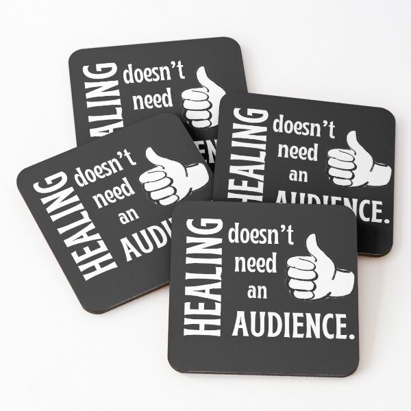 Item preview, Healing Doesn’t Need an Audience – Introvert Self Growth Quote designed and sold by FreeArtStyle.