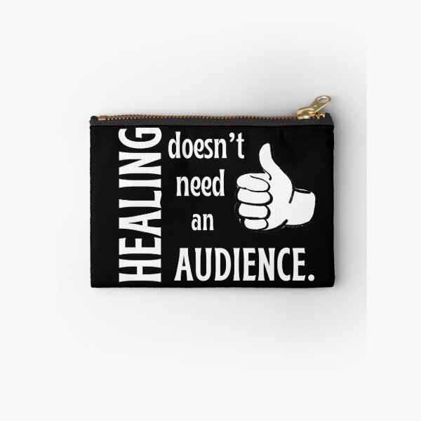 Item preview, Healing Doesn’t Need an Audience – Introvert Self Growth Quote designed and sold by FreeArtStyle.
