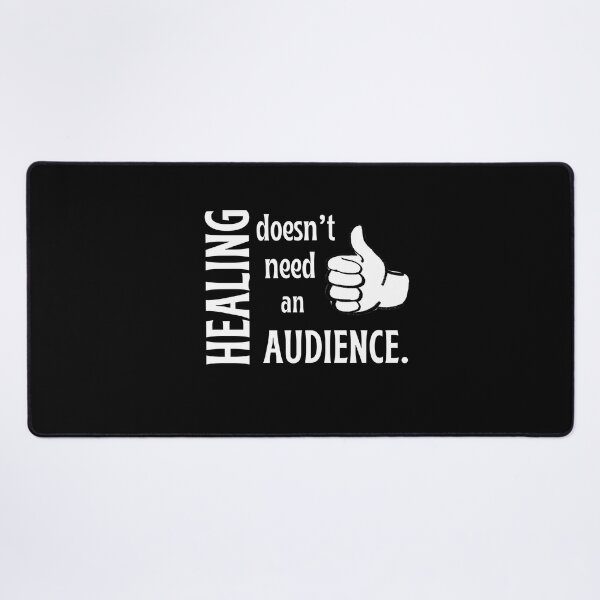 Item preview, Healing Doesn’t Need an Audience – Introvert Self Growth Quote designed and sold by FreeArtStyle.