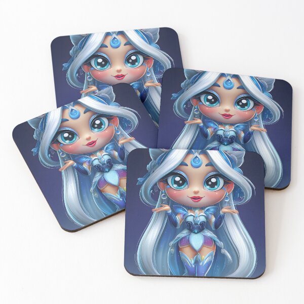 Item preview, Charming Ice Fairy with Radiant Blue Accents designed and sold by Artessie.