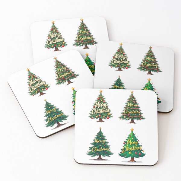 Item preview, Four Merry Christmas Tree Decorated 2 designed and sold by GlamOvira.