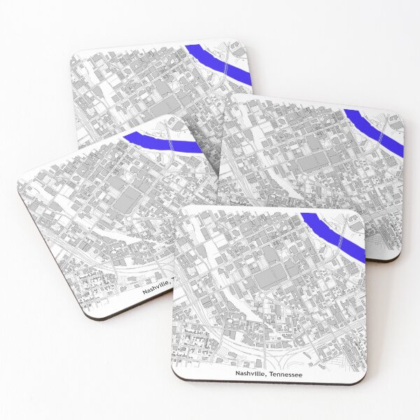 Item preview, Nashville City Center Map View designed and sold by design2xstudio.