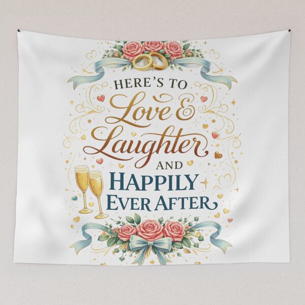 Item preview, Here’s to Love, Laughter & Happily Ever After designed and sold by ArgentoArt.