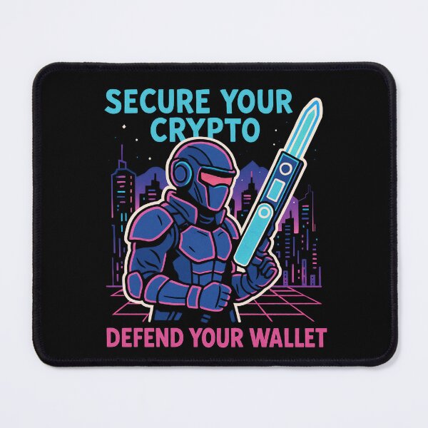 Item preview, SECURE YOUR CRYPTO – DEFEND YOUR WALLET designed and sold by BitCrop.