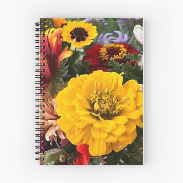 Item preview, Garden Flowers Yellow Zinnia   designed and sold by Whimsical Art by Angela.