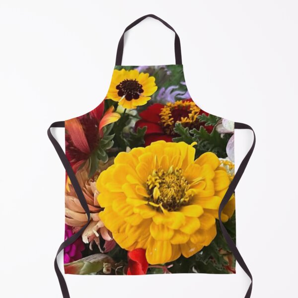 Item preview, Garden Flowers Yellow Zinnia designed and sold by Whimsical Art by Angela.