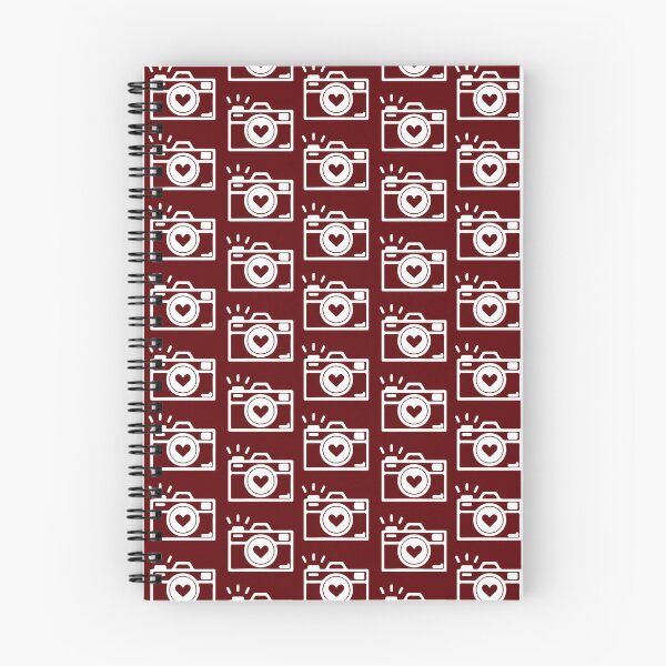 Item preview, Burgundy camera pattern designed and sold by snoWorkshop.