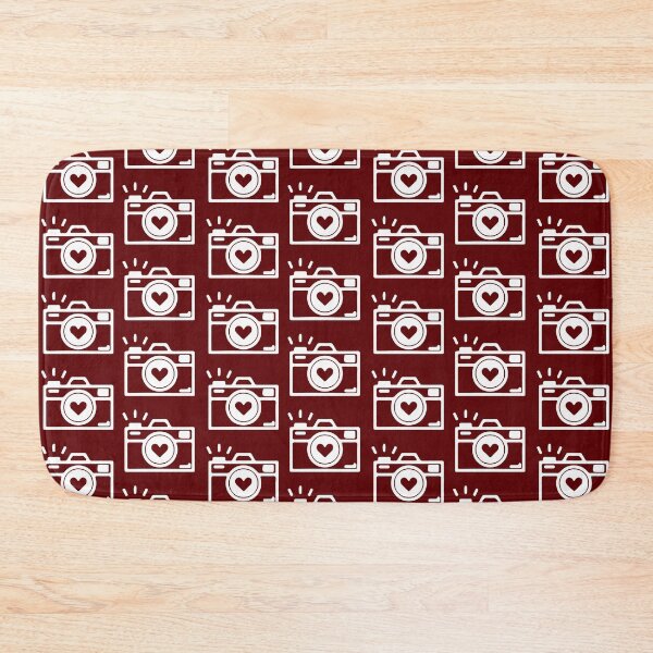 Item preview, Burgundy camera pattern designed and sold by snoWorkshop.