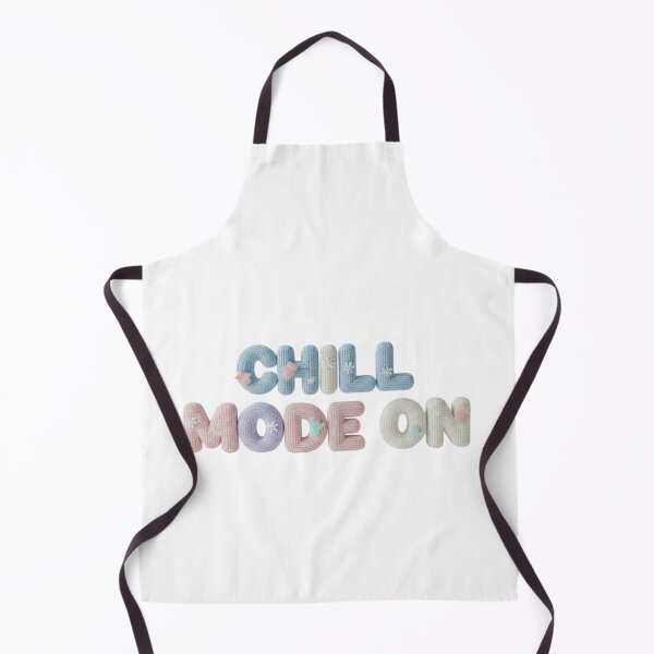 Item preview, Chill Mode On - Pastel Knitted Letters with Snowflakes - Cozy Winter Typography Art designed and sold by ShykShop.