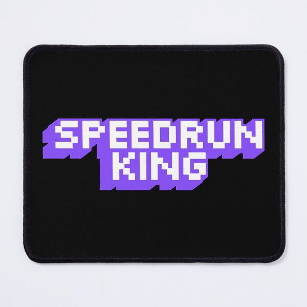 Item preview, Speedrun King Pixel Logo – Retro Gamer Speedrunning Text Design designed and sold by PHRASEandSTYLE.