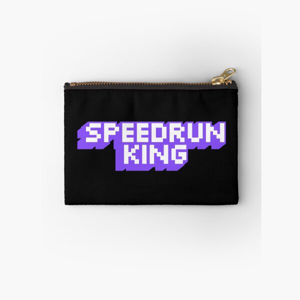 Item preview, Speedrun King Pixel Logo – Retro Gamer Speedrunning Text Design designed and sold by PHRASEandSTYLE.