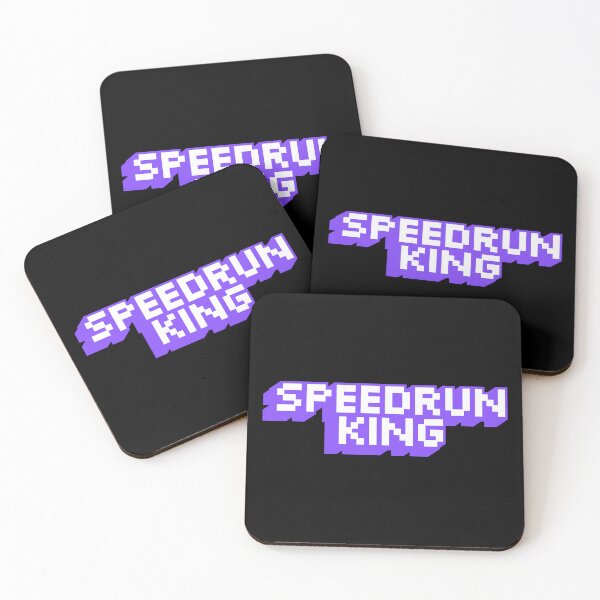 Item preview, Speedrun King Pixel Logo – Retro Gamer Speedrunning Text Design designed and sold by PHRASEandSTYLE.
