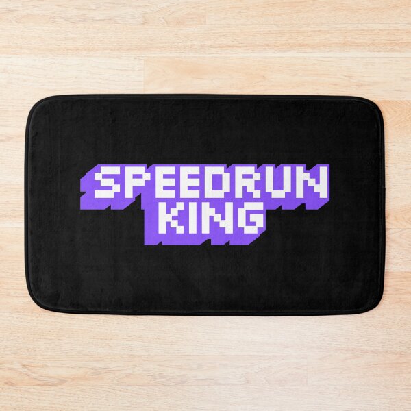 Item preview, Speedrun King Pixel Logo – Retro Gamer Speedrunning Text Design designed and sold by PHRASEandSTYLE.