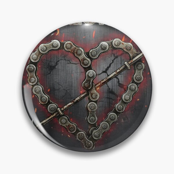 Item preview, I Love You You Lunatic - Biker Chain Heart & Arrow designed and sold by JanRizz.