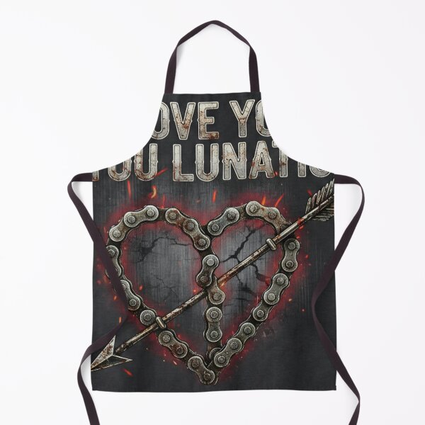 Item preview, I Love You You Lunatic - Biker Chain Heart & Arrow designed and sold by JanRizz.