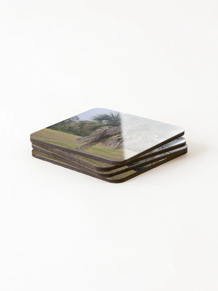 Thumbnail 4 of 5, Coasters (Set of 4), Palm Tree designed and sold by RudyYoder.