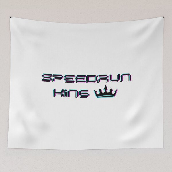 Item preview, Speedrun King Crown Logo – Glitch Gamer Speedrunning Design designed and sold by PHRASEandSTYLE.