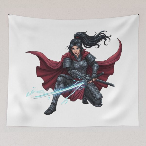 Item preview, Cyberpunk Samurai Warrior with Lightsaber designed and sold by CHRIST5000.