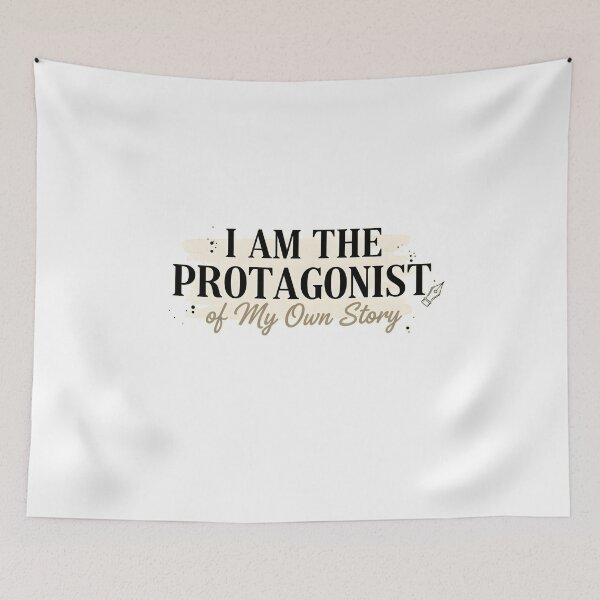 Item preview, I Am the Protagonist of My Own Story T-Shirt – Poet Aesthetic Motivational Typography POET CORE  designed and sold by justyna-s28.