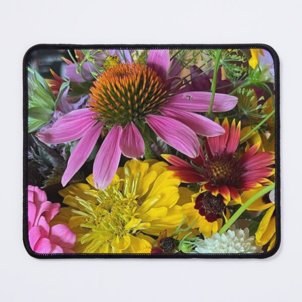 Item preview, Garden Flowers Cone Flower, Zinnas, Blanket Flowers, Coreopsis Photo  designed and sold by Whimsical Art by Angela.