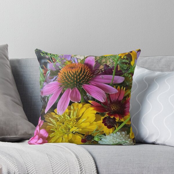 Item preview, Garden Flowers Cone Flower, Zinnas, Blanket Flowers, Coreopsis Photo  designed and sold by Whimsical Art by Angela.