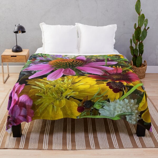 Item preview, Garden Flowers Cone Flower, Zinnas, Blanket Flowers, Coreopsis Photo designed and sold by Whimsical Art by Angela.