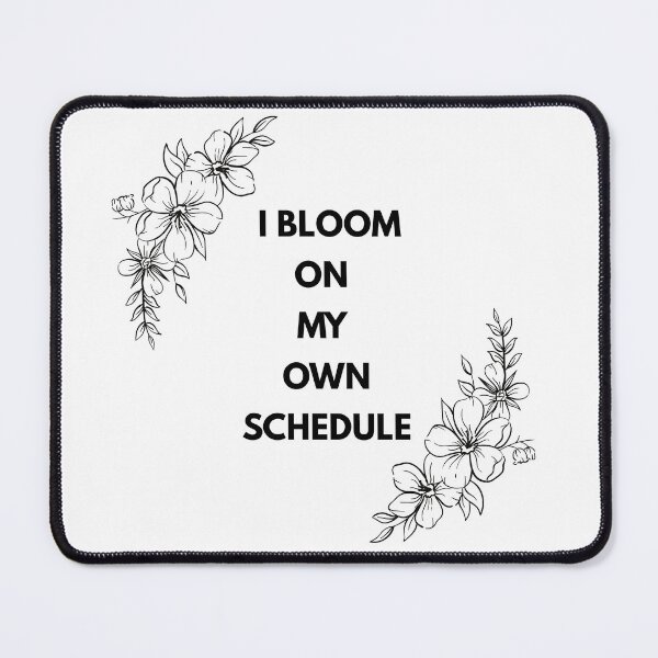 Item preview, I Bloom on My Own Schedule – Soft Floral Line Art designed and sold by Panoramax.