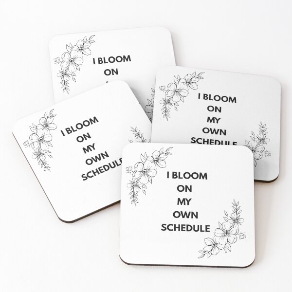 Item preview, I Bloom on My Own Schedule – Soft Floral Line Art designed and sold by Panoramax.