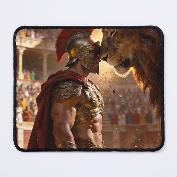 Item preview, Lion vs Warrior T-Shirt – Courage, Strength and Dominance designed and sold by Eternal Kingdom Store.