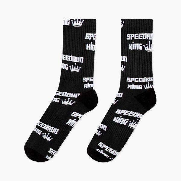 Item preview, Speedrun King Crown Logo – Glitch Typography Speedrunning Design designed and sold by PHRASEandSTYLE.